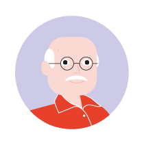 personne &acirc;g&eacute;e victime d'AVC ou TC